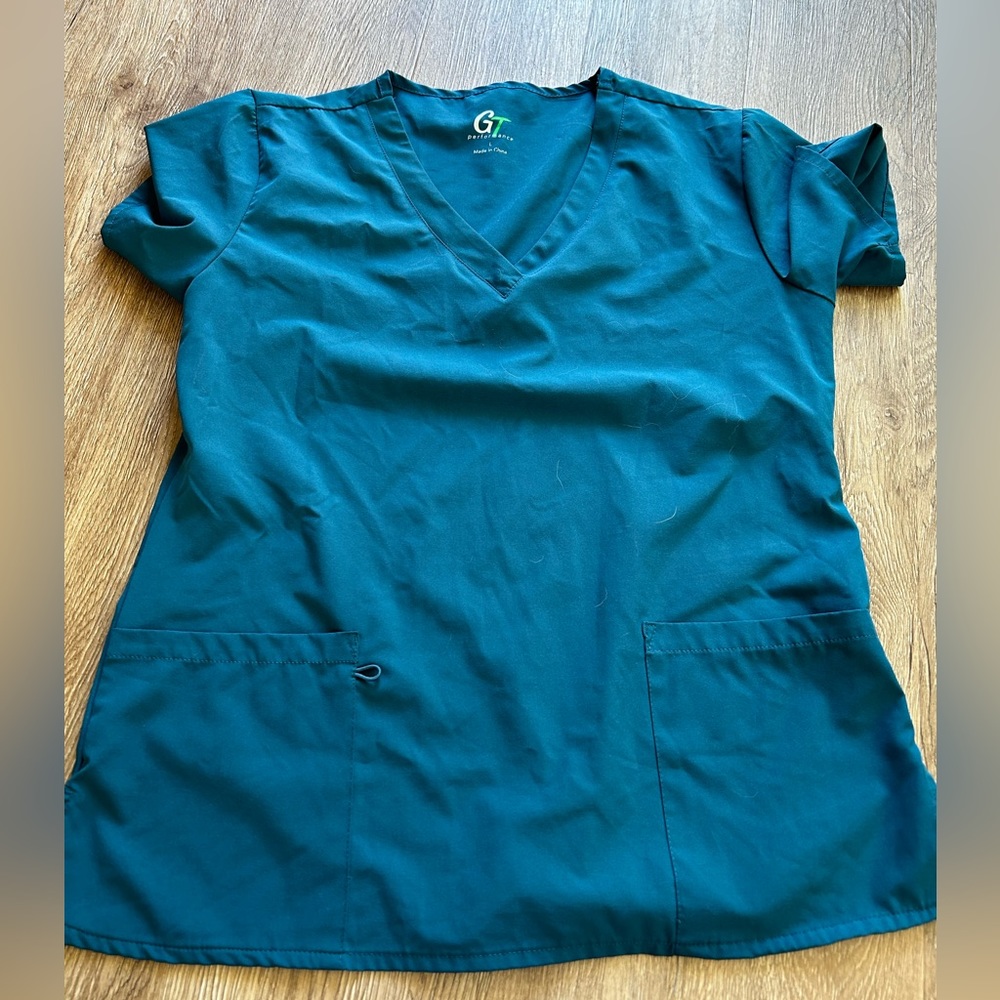 GT performance scrub top navy blue size L